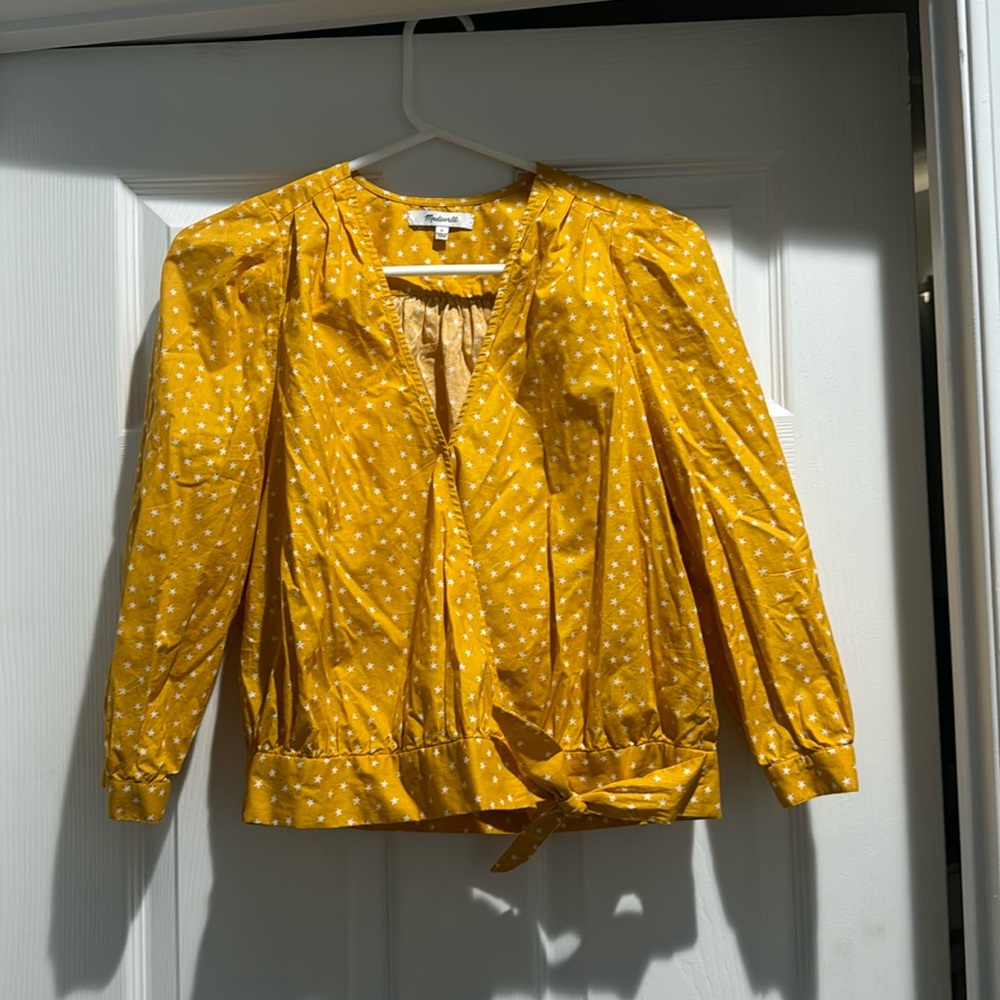 Madewell Yellow Starry Top (S)